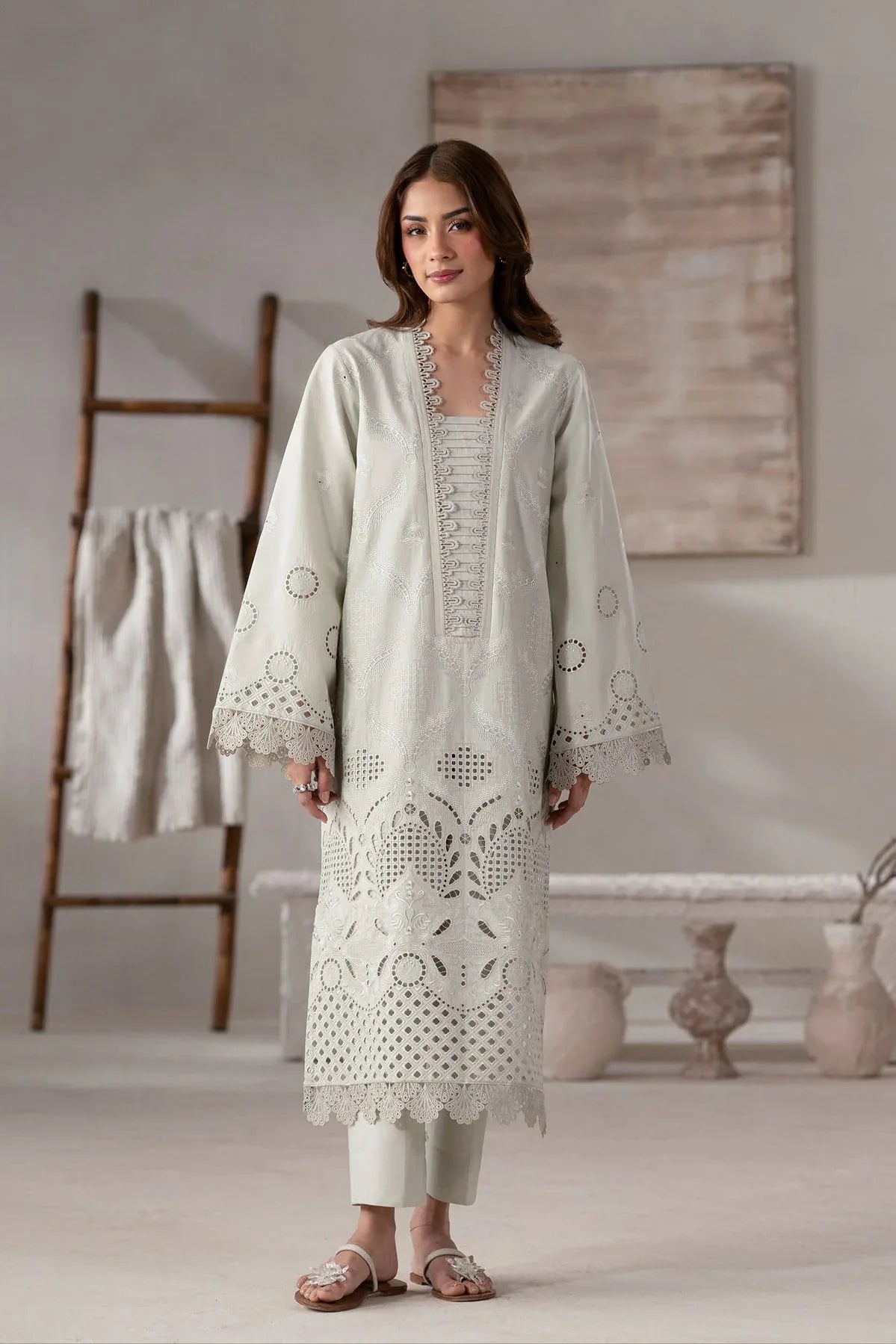Akbar Aslam | Pret Lawn | Eyla - Aqsa Fabrics