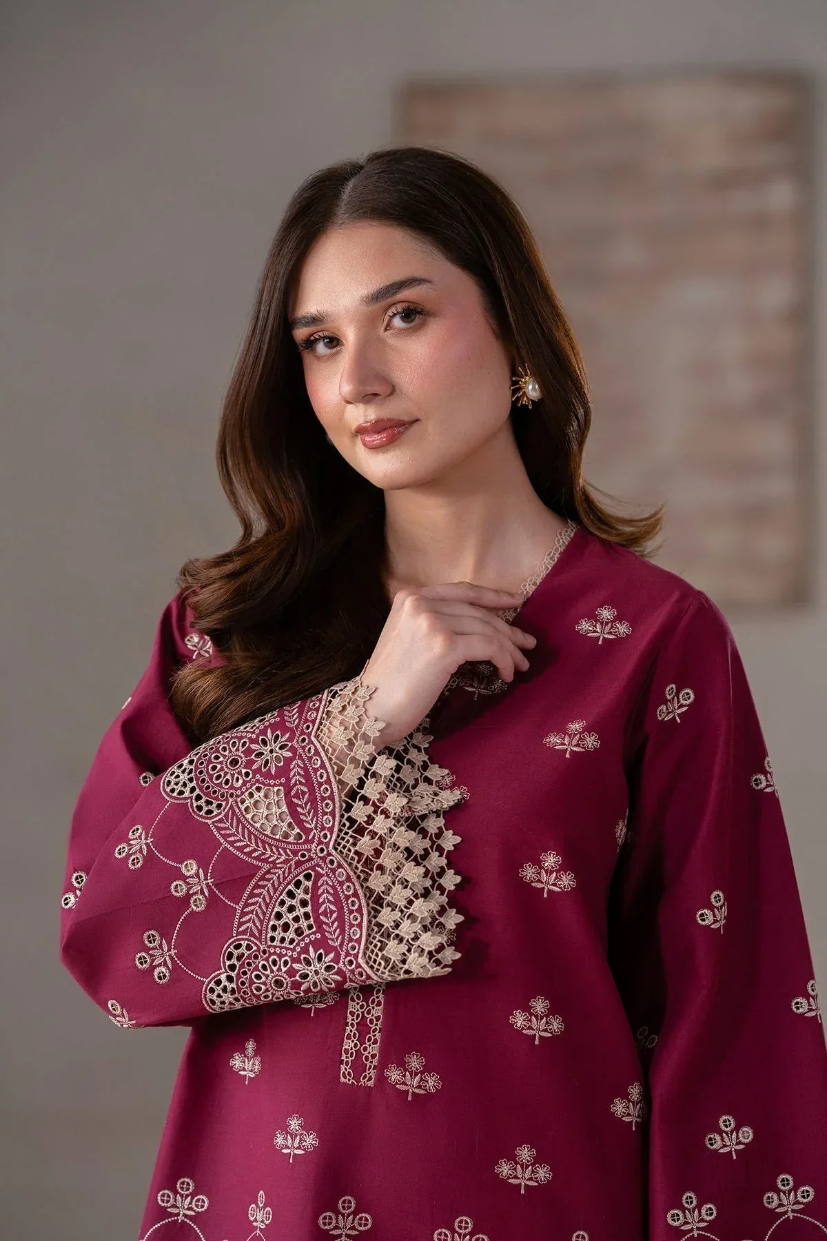Akbar Aslam | Pret Lawn | Raven - Aqsa Fabrics