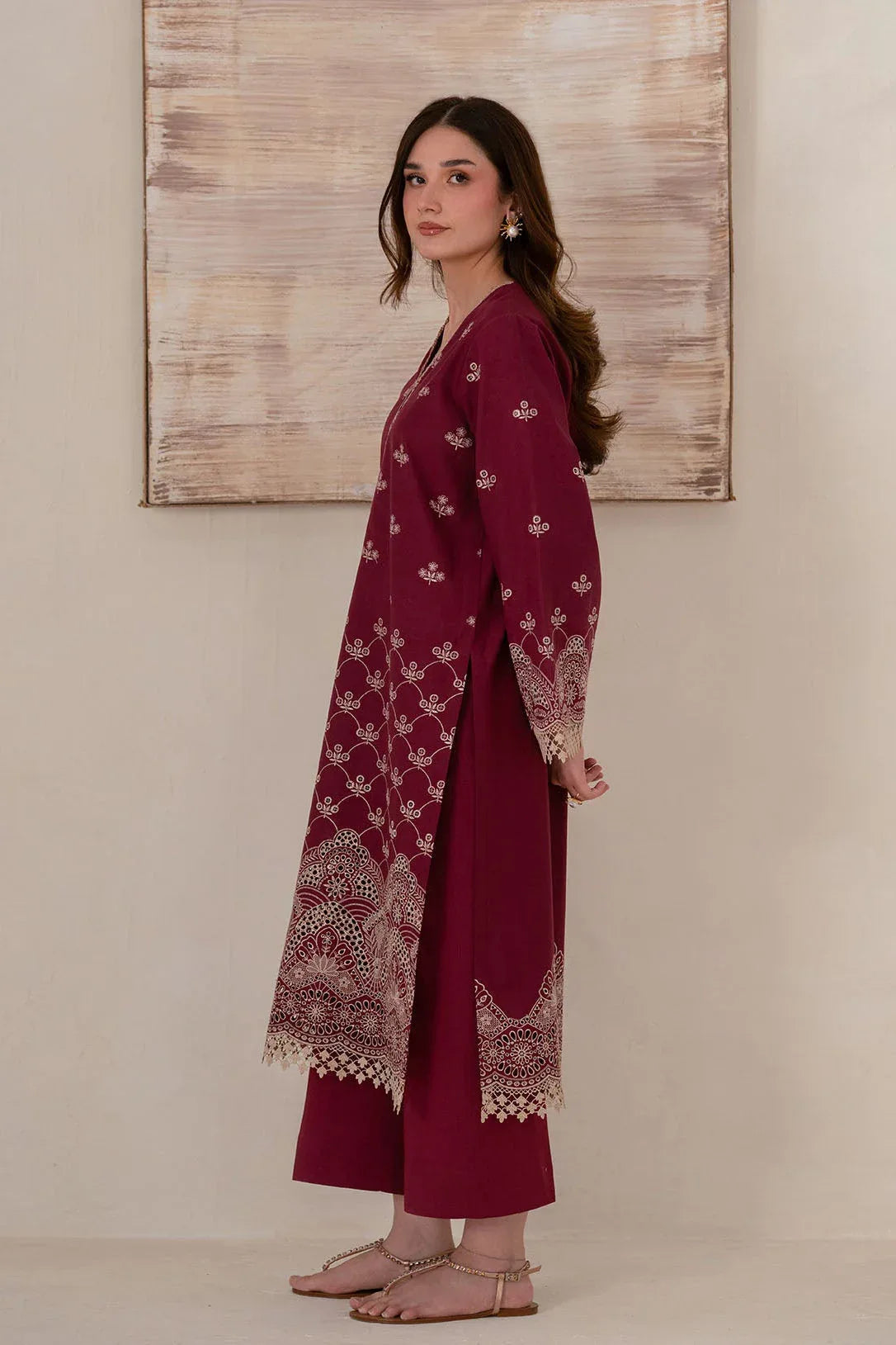 Akbar Aslam | Pret Lawn | Raven - Aqsa Fabrics