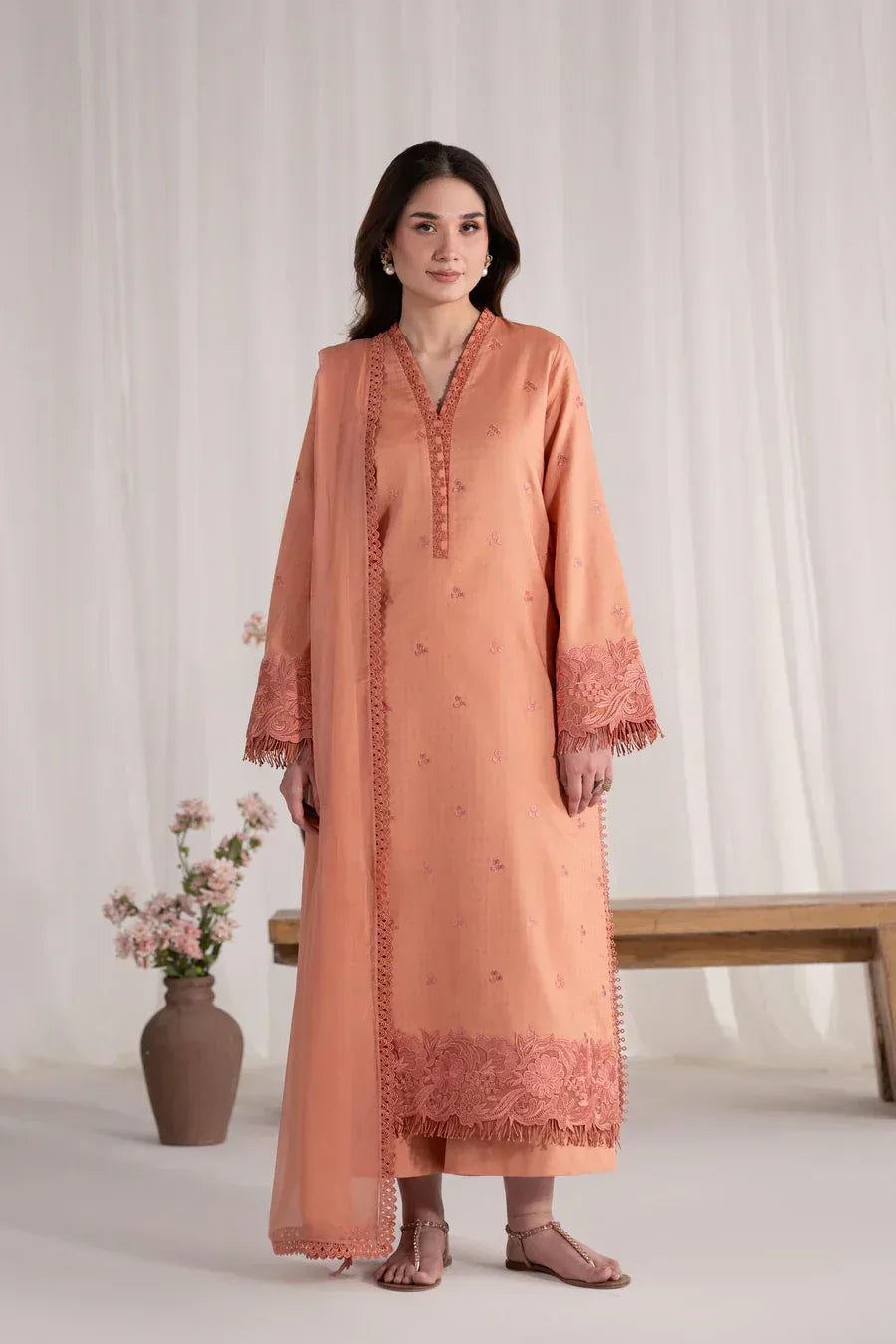 Akbar Aslam | Pret Lawn | Virelle - Aqsa Fabrics