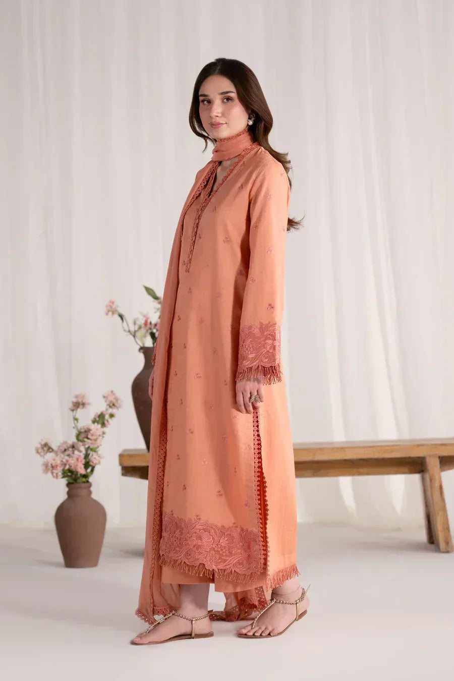 Akbar Aslam | Pret Lawn | Virelle - Aqsa Fabrics