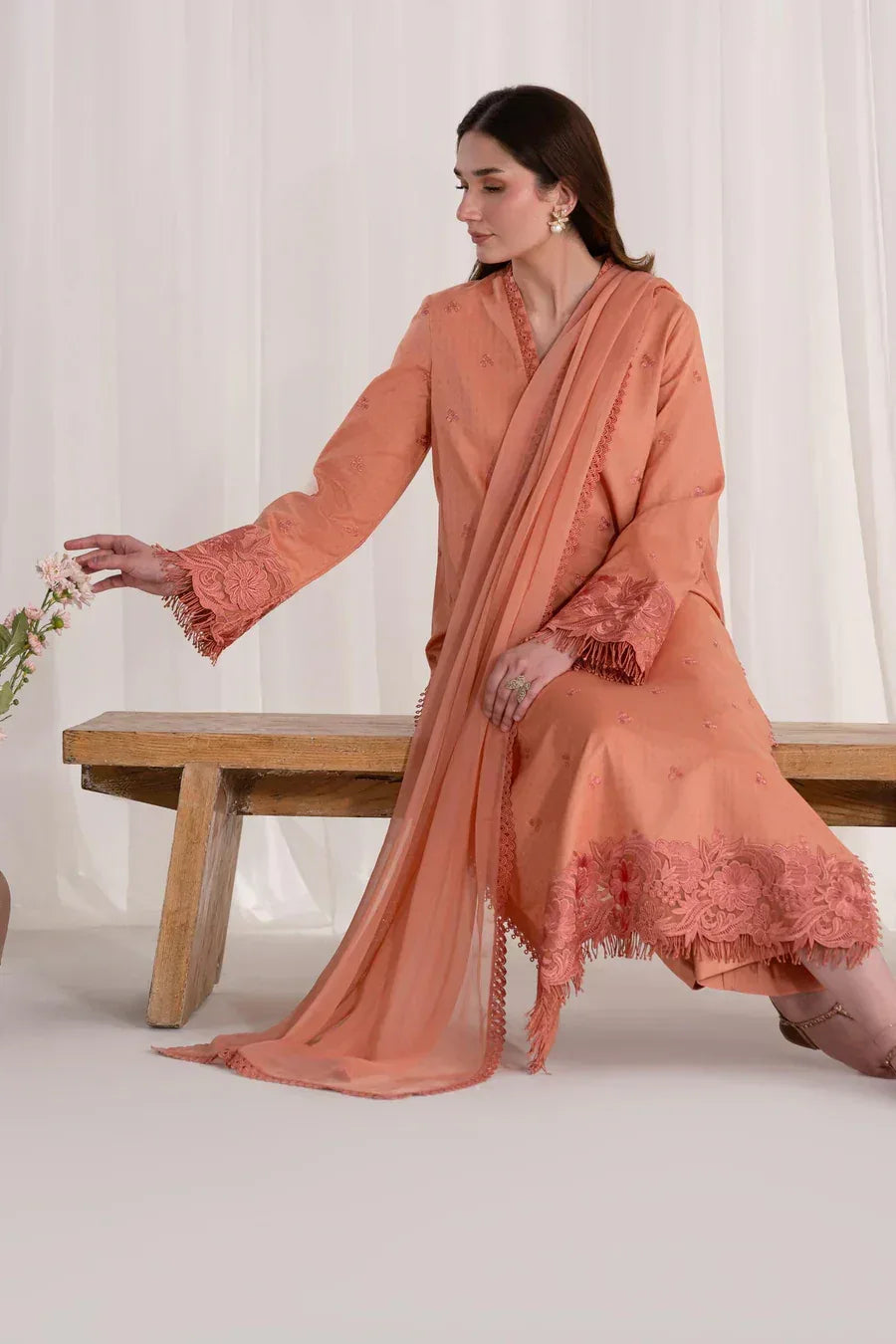 Akbar Aslam | Pret Lawn | Virelle - Aqsa Fabrics