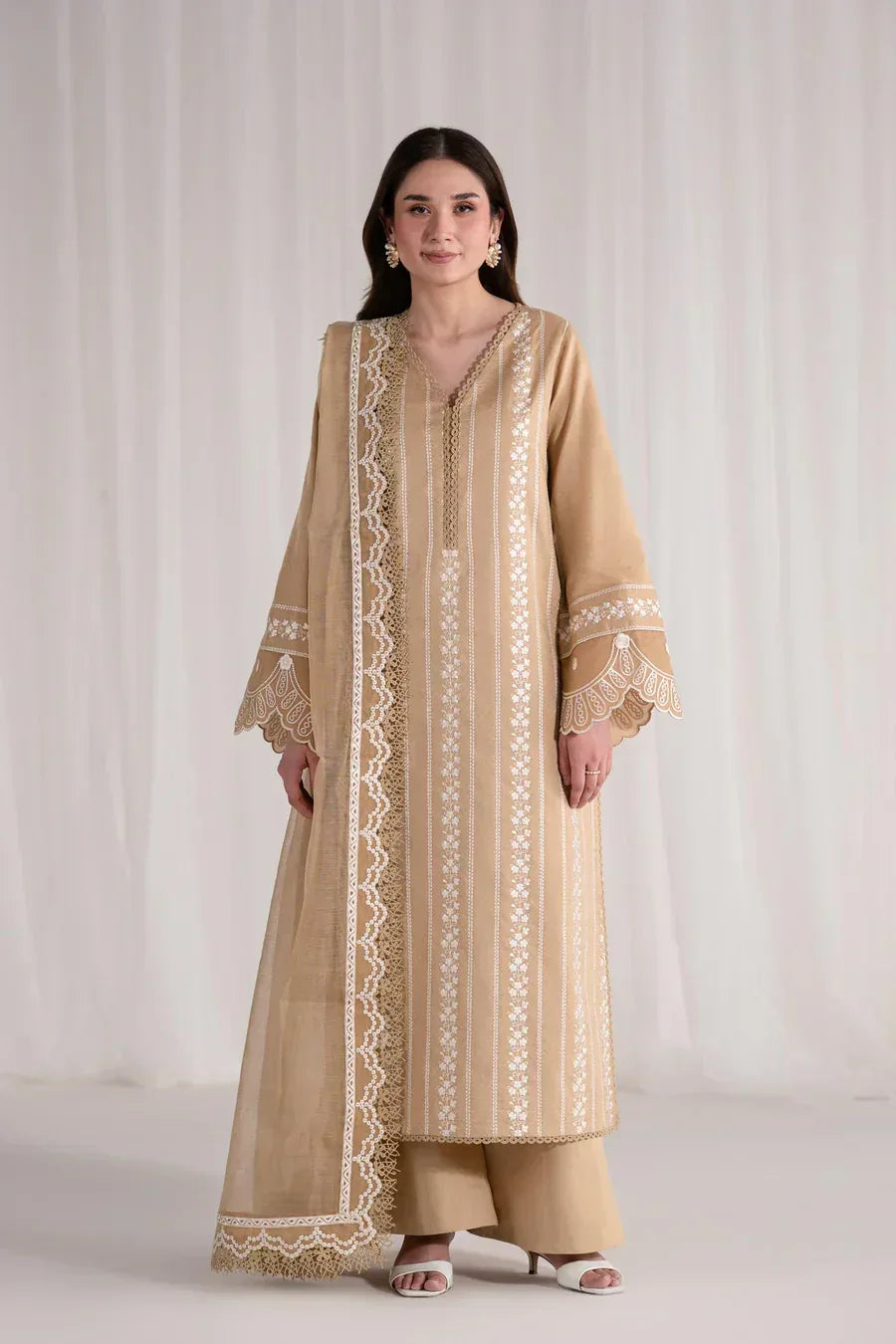 Akbar Aslam | Pret Lawn | Elaria - Aqsa Fabrics