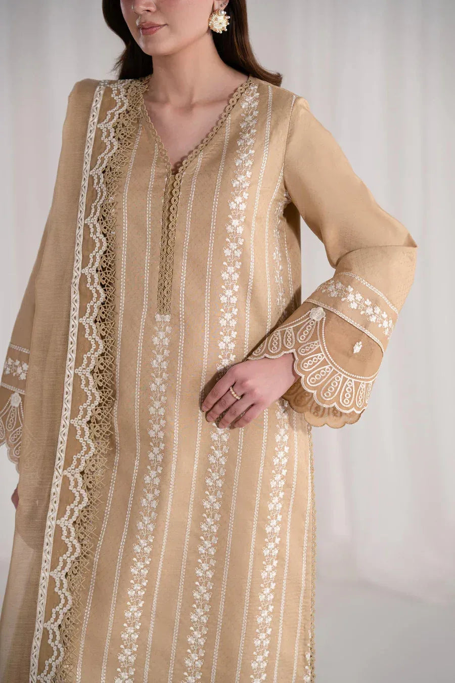 Akbar Aslam | Pret Lawn | Elaria - Aqsa Fabrics
