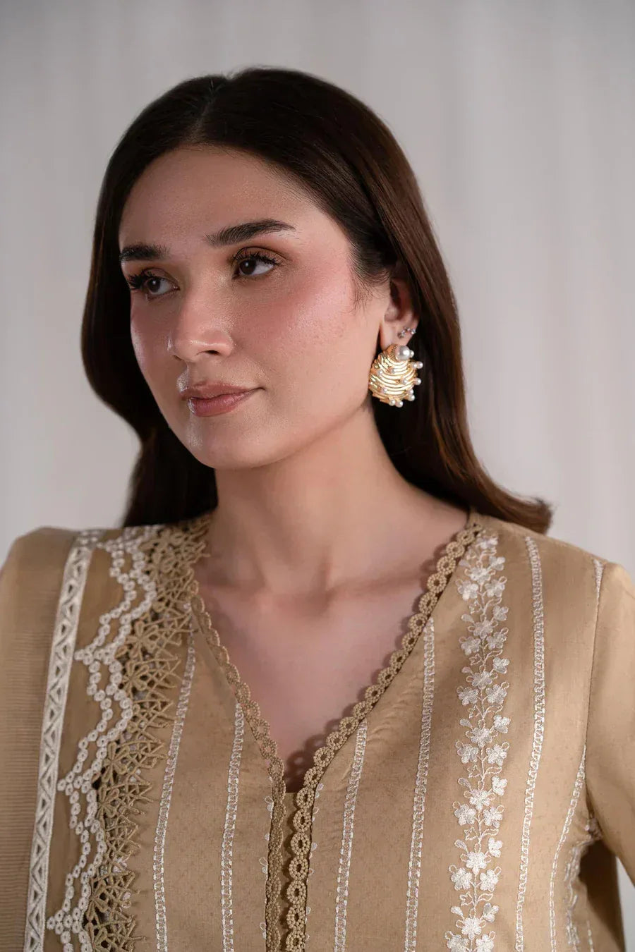Akbar Aslam | Pret Lawn | Elaria - Aqsa Fabrics