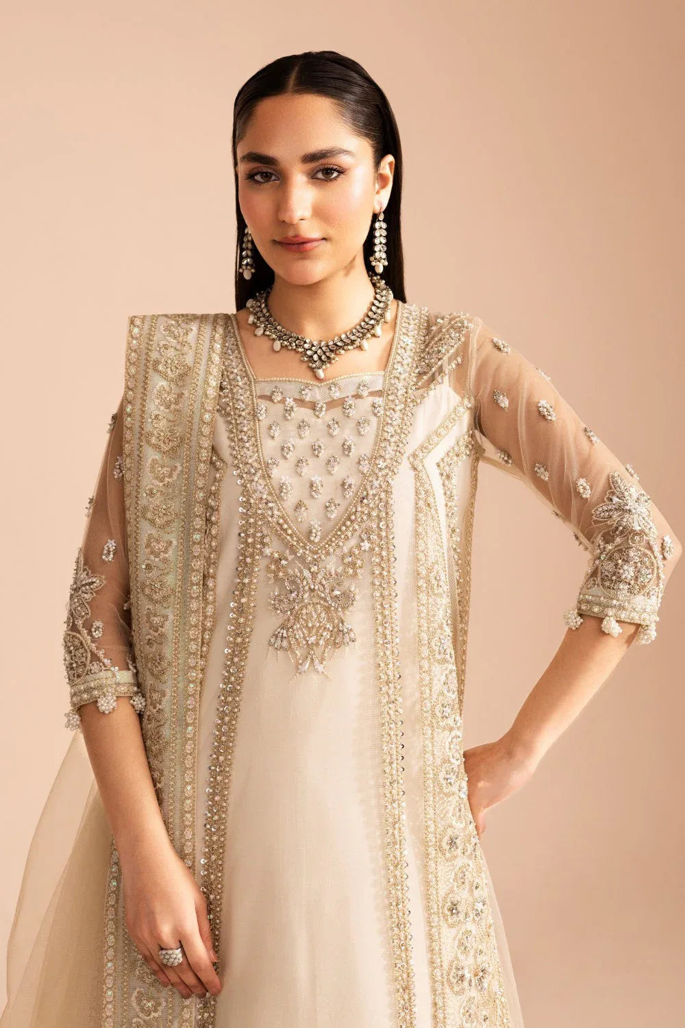 Maryum N Maria | Iris Formals | PREET - MW40007 - Aqsa Fabrics