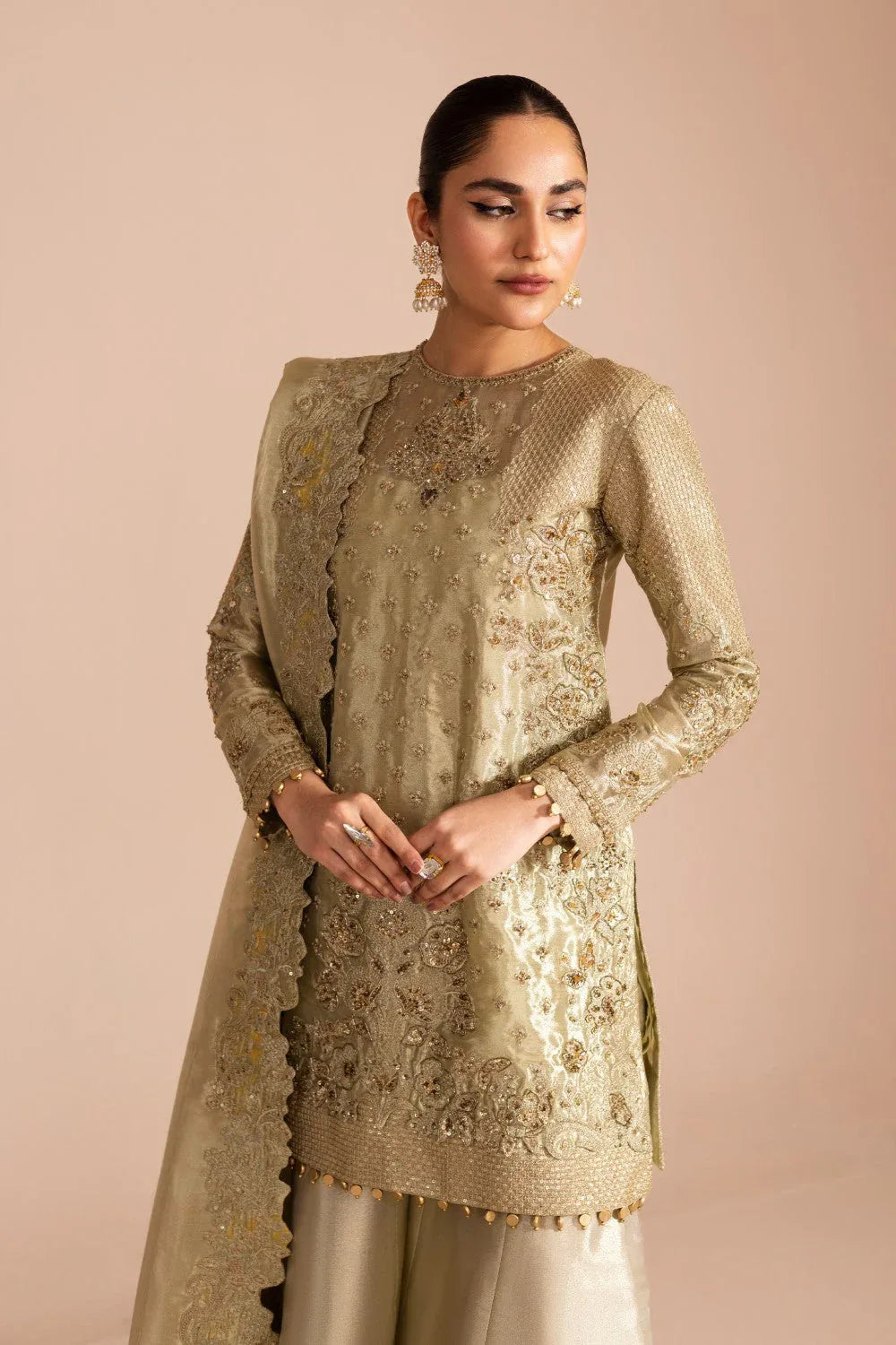 Maryum N Maria | Iris Formals | DALBIR - MW40009 - Aqsa Fabrics