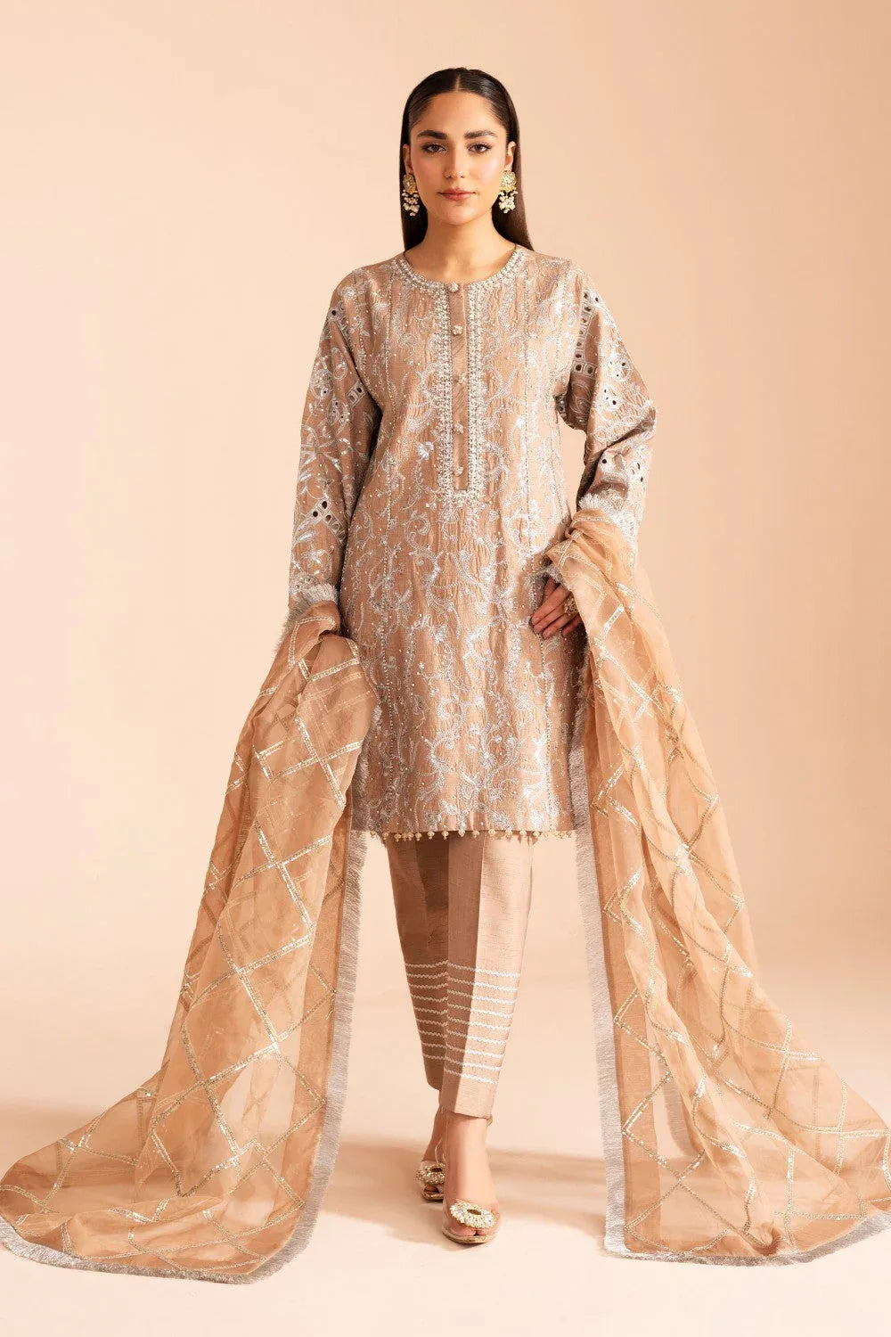 Maryum N Maria | Iris Formals | HUSNA - MW40004 - Aqsa Fabrics