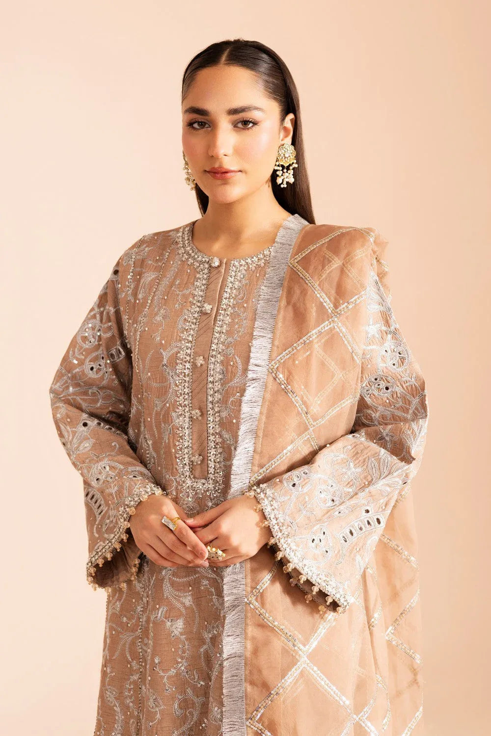 Maryum N Maria | Iris Formals | HUSNA - MW40004 - Aqsa Fabrics