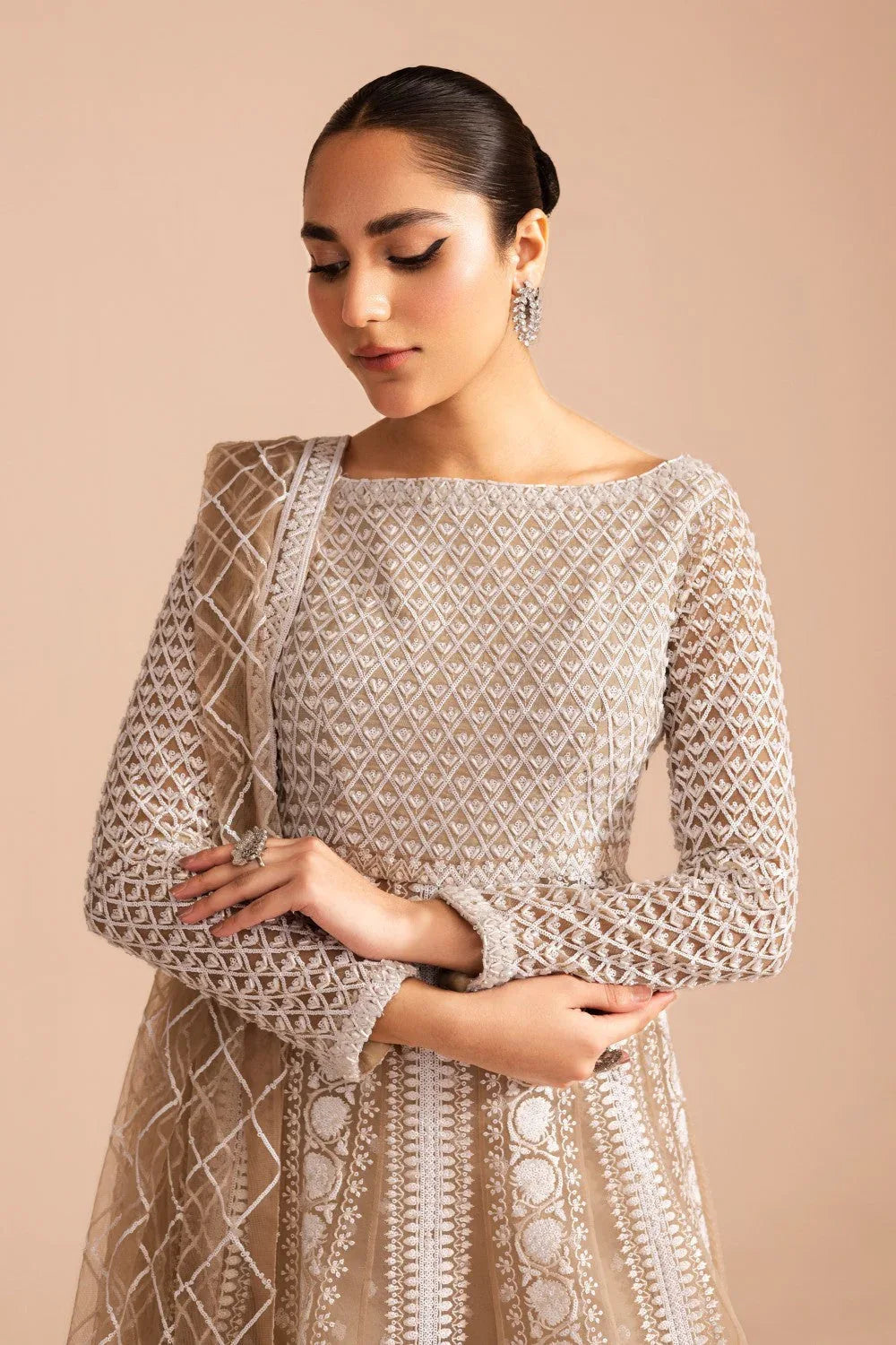 Maryum N Maria | Iris Formals | CHUNI - MW40012 - Aqsa Fabrics