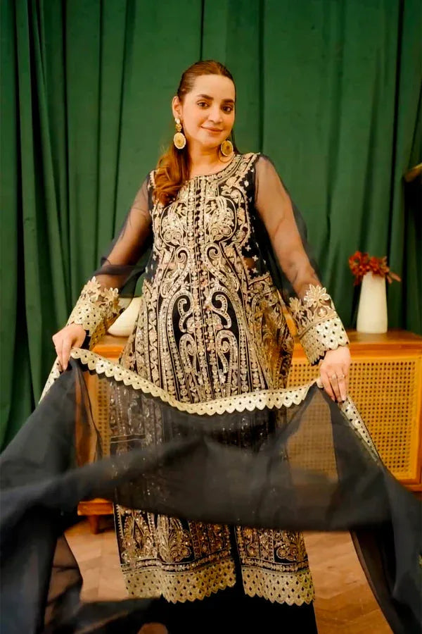 Maryum N Maria | Farisha Formals |   ELEA - MW40081 - Aqsa Fabrics
