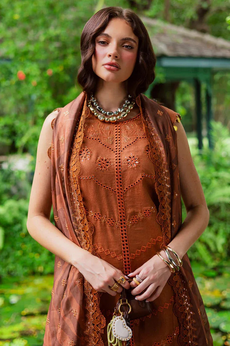 Marjjan | Bella Karandi 25 | MWK-37 A (RUST) - Aqsa Fabrics