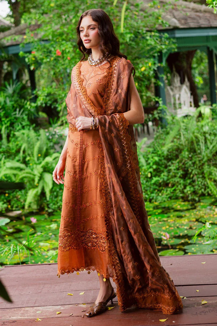 Marjjan | Bella Karandi 25 | MWK-37 A (RUST) - Aqsa Fabrics