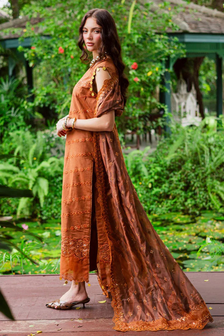 Marjjan | Bella Karandi 25 | MWK-37 A (RUST) - Aqsa Fabrics
