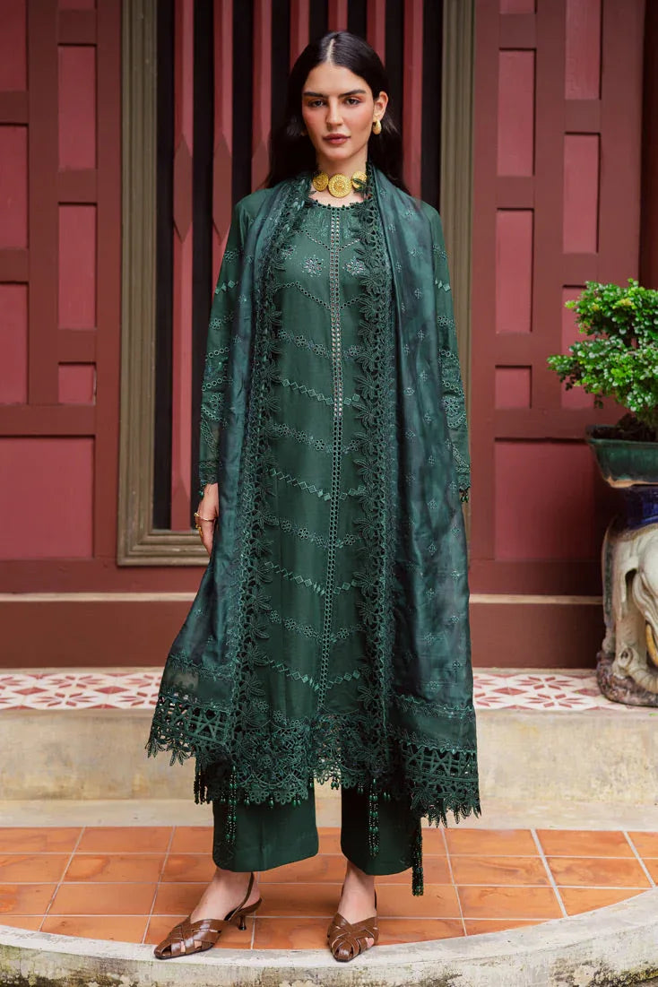 Marjjan | Bella Karandi 25 | MWK-37 B (GREEN) - Aqsa Fabrics