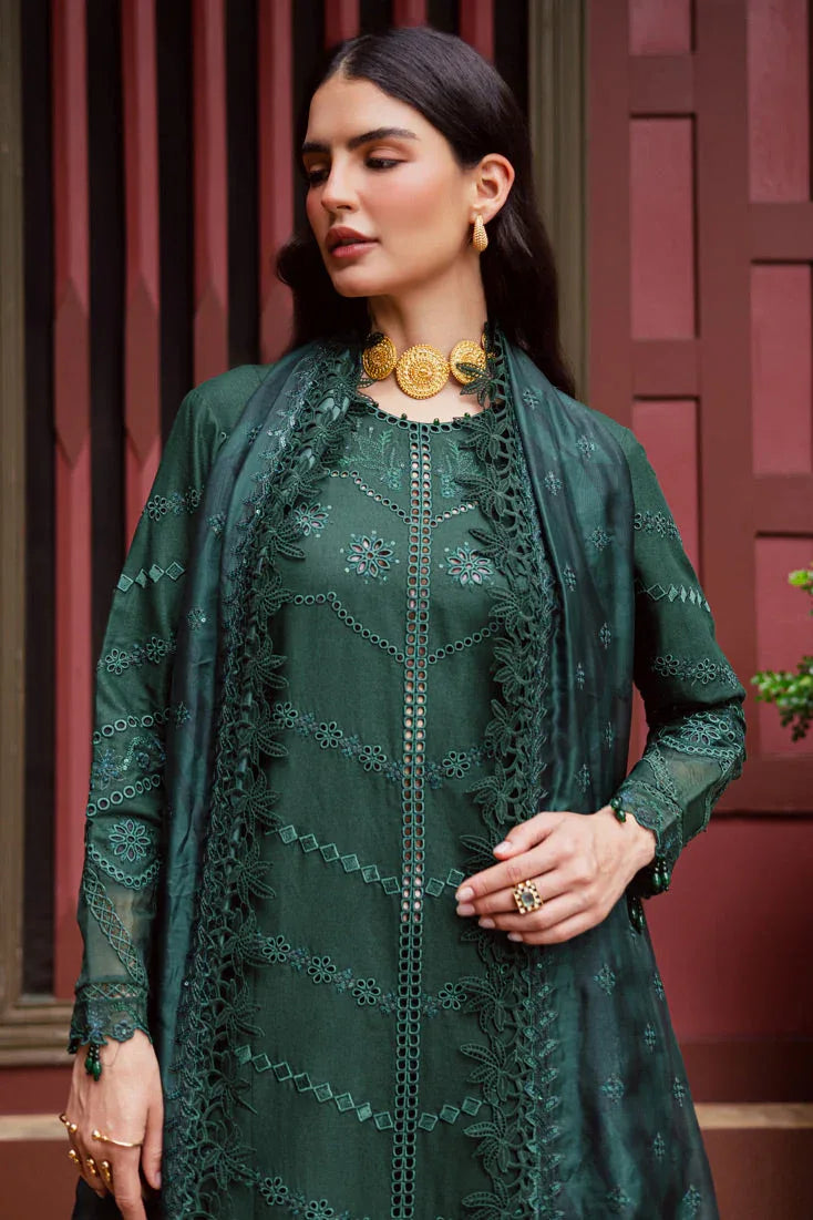 Marjjan | Bella Karandi 25 | MWK-37 B (GREEN) - Aqsa Fabrics