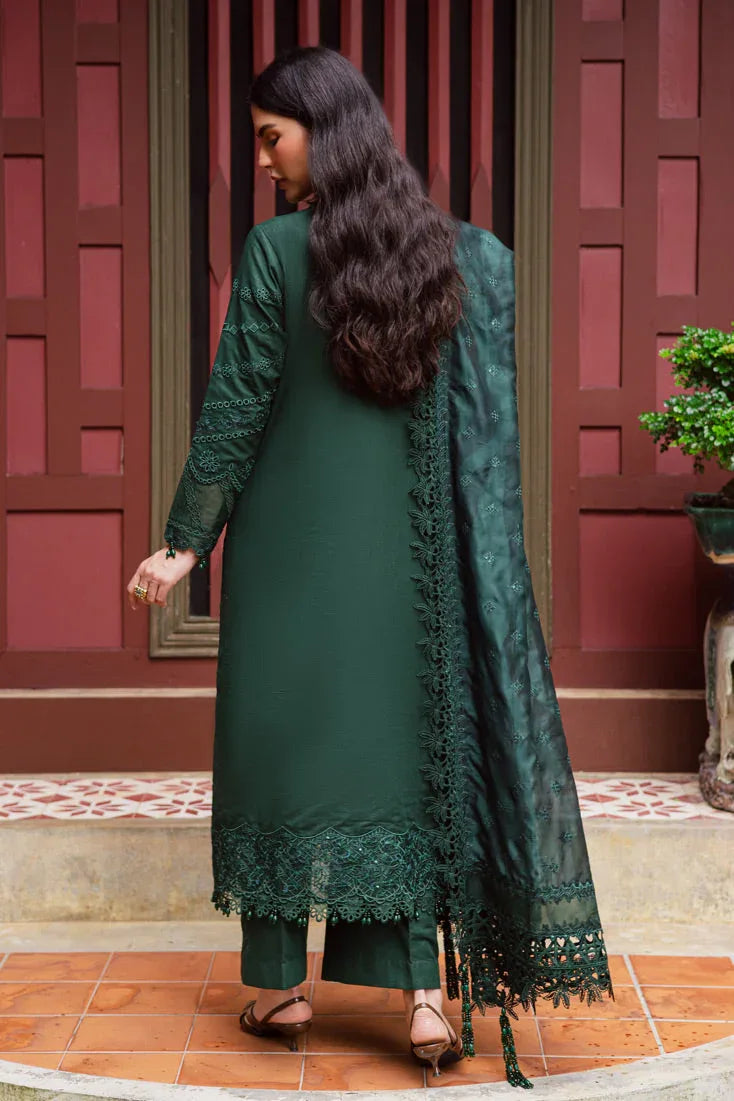 Marjjan | Bella Karandi 25 | MWK-37 B (GREEN) - Aqsa Fabrics