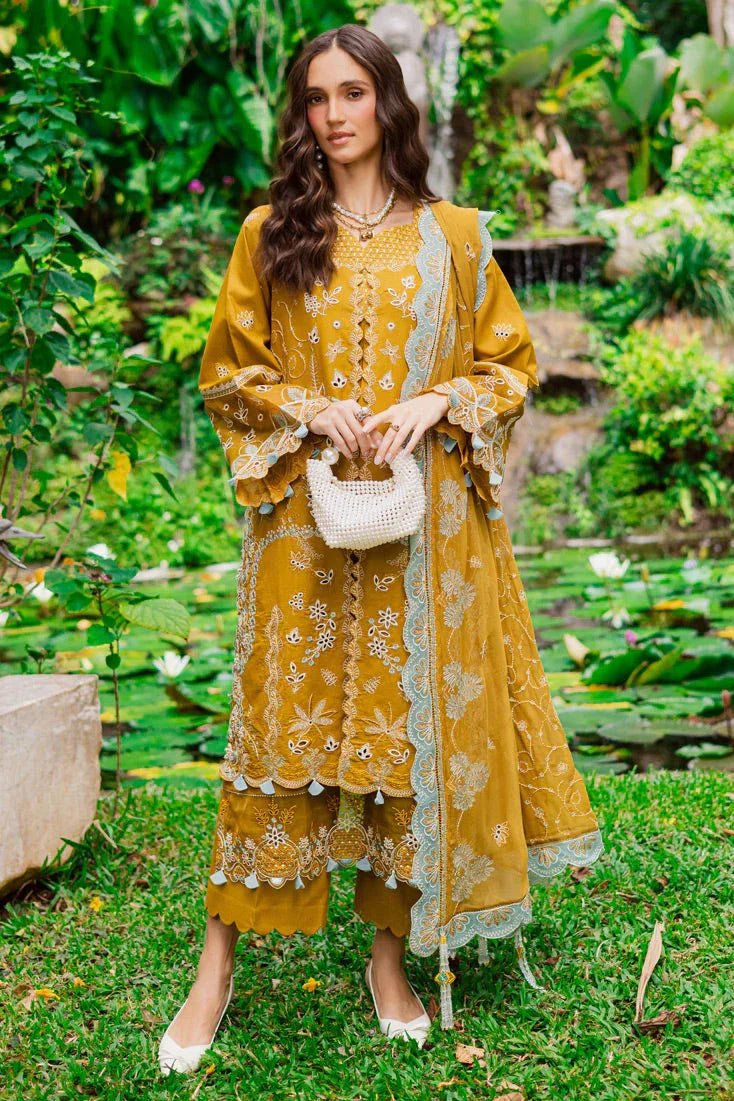 Marjjan | Bella Karandi 25 |MWK-38 A (MUSTARD) - Aqsa Fabrics