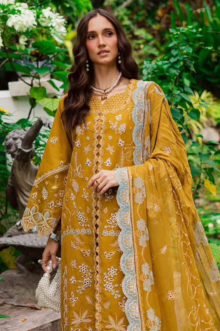 Marjjan | Bella Karandi 25 |MWK-38 A (MUSTARD) - Aqsa Fabrics