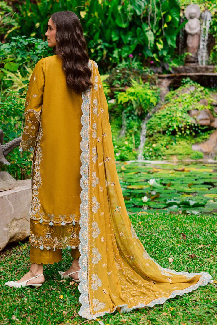 Marjjan | Bella Karandi 25 |MWK-38 A (MUSTARD) - Aqsa Fabrics