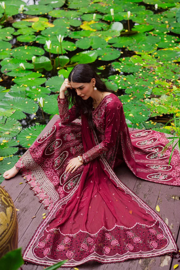 Marjjan | Bella Karandi 25 |MWK-39 A (MEHROON) - Aqsa Fabrics