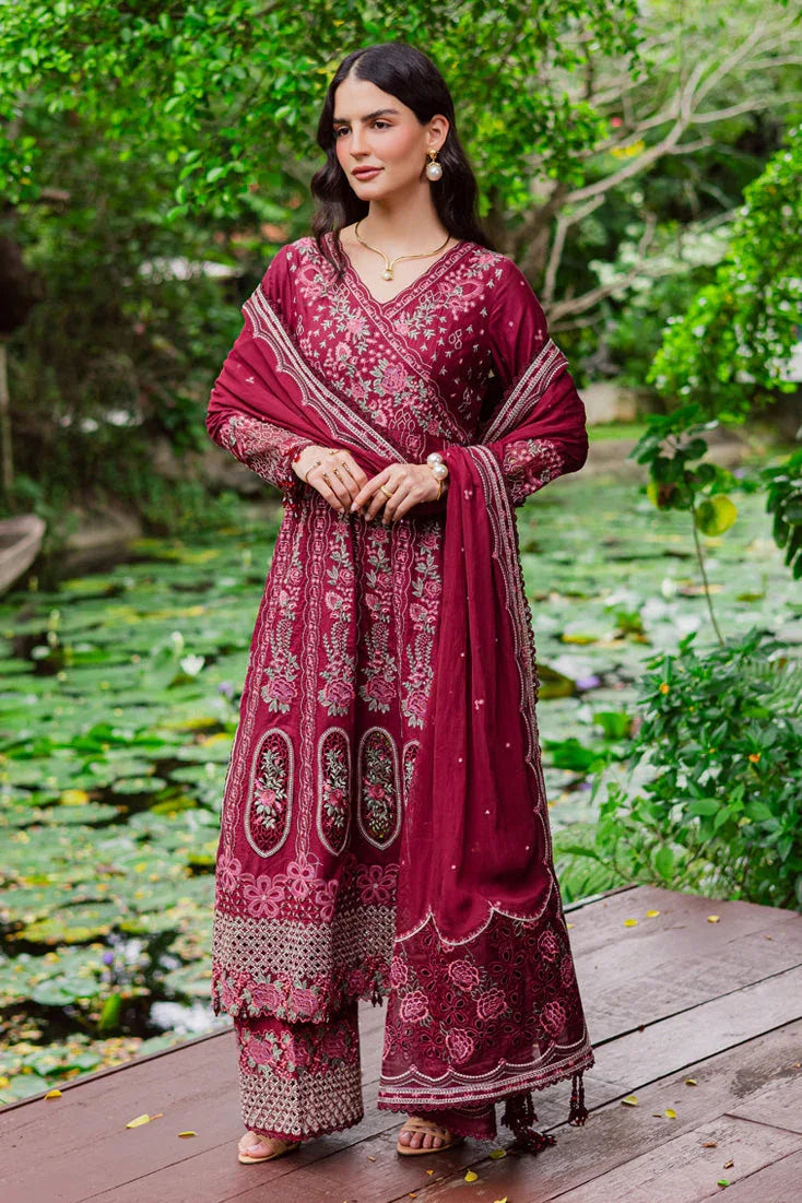 Marjjan | Bella Karandi 25 |MWK-39 A (MEHROON) - Aqsa Fabrics