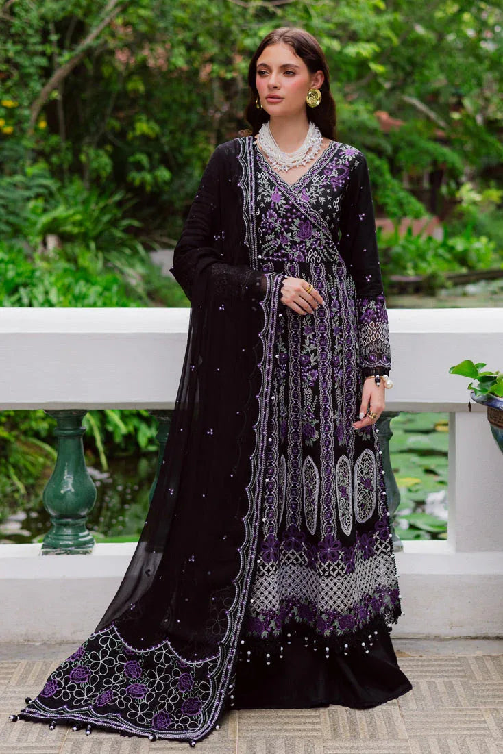 Marjjan | Bella Karandi 25 | MWK-39 B (BLACK) - Aqsa Fabrics