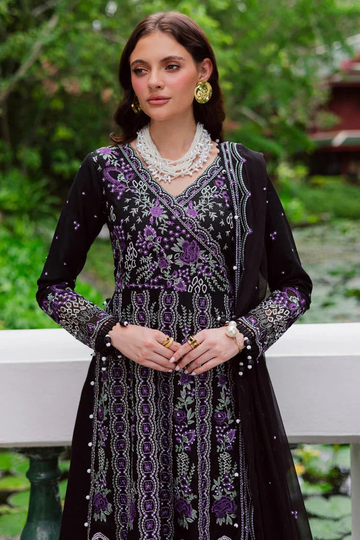 Marjjan | Bella Karandi 25 | MWK-39 B (BLACK) - Aqsa Fabrics