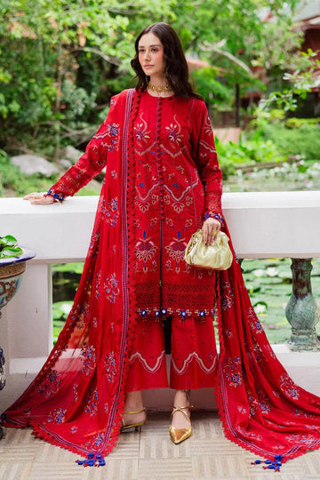 Marjjan | Bella Karandi 25 | MWK-40 A (RED) - Aqsa Fabrics