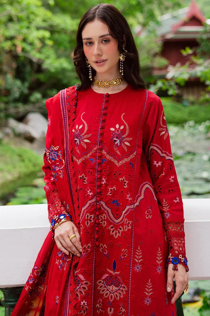 Marjjan | Bella Karandi 25 | MWK-40 A (RED) - Aqsa Fabrics