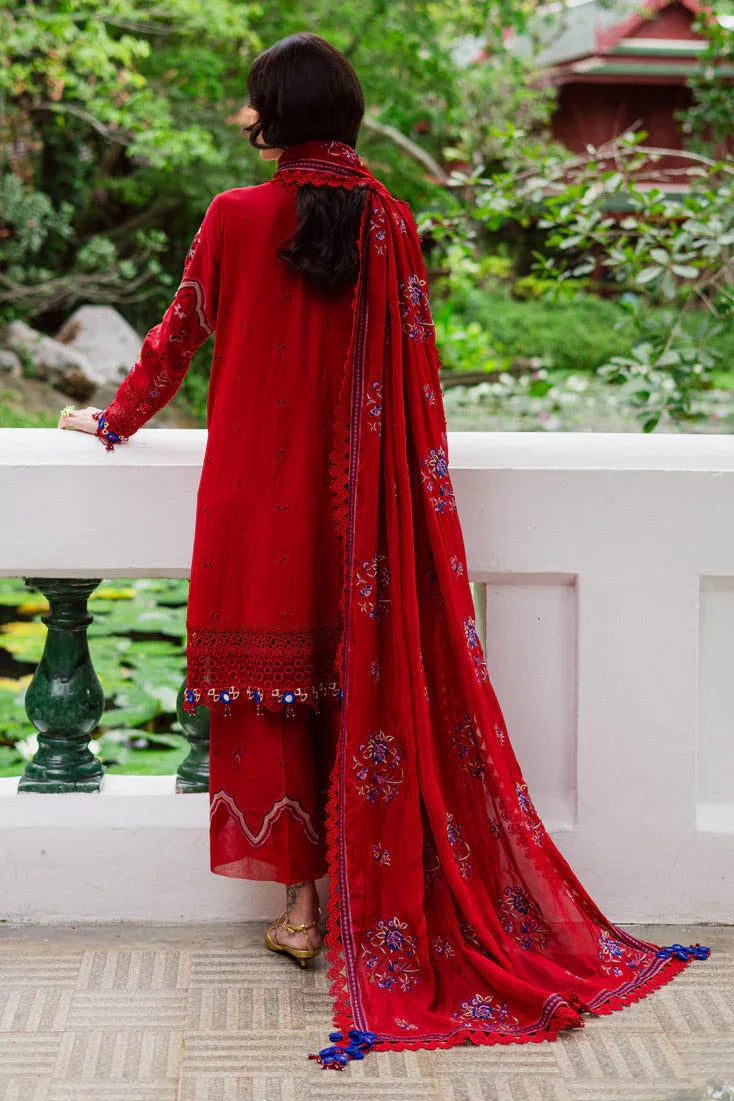 Marjjan | Bella Karandi 25 | MWK-40 A (RED) - Aqsa Fabrics