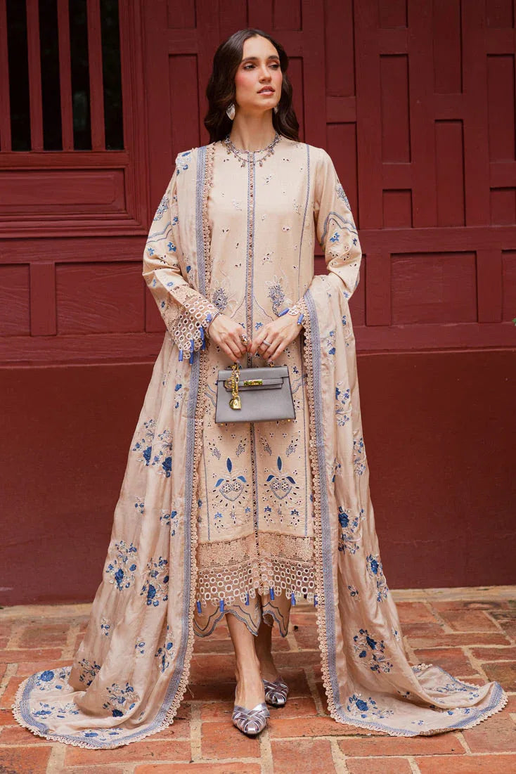 Marjjan | Bella Karandi 25 | MWK-40 B (SKIN) - Aqsa Fabrics
