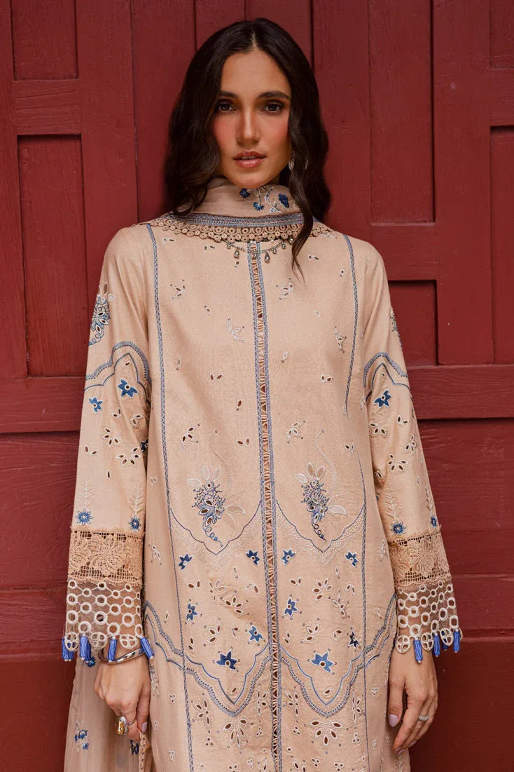 Marjjan | Bella Karandi 25 | MWK-40 B (SKIN) - Aqsa Fabrics