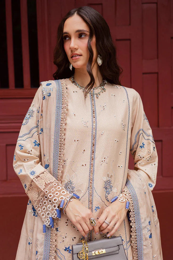 Marjjan | Bella Karandi 25 | MWK-40 B (SKIN) - Aqsa Fabrics