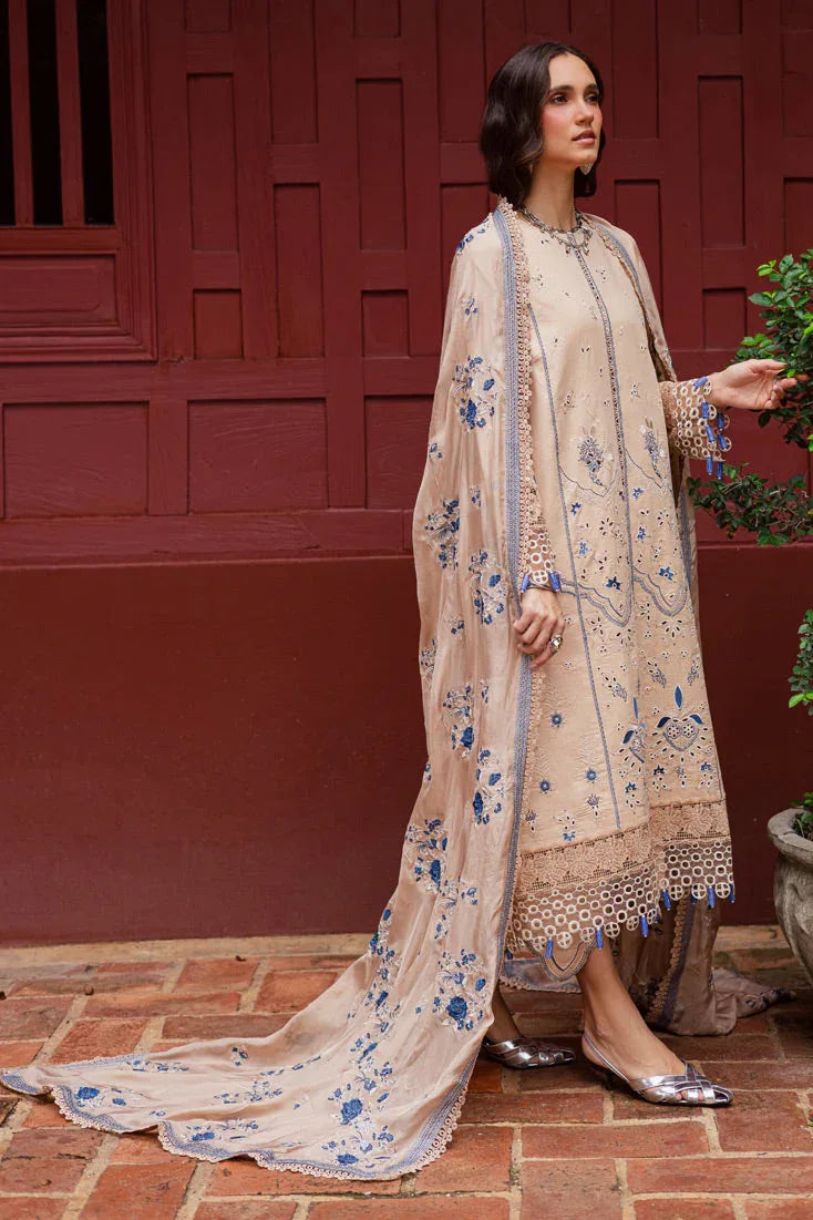 Marjjan | Bella Karandi 25 | MWK-40 B (SKIN) - Aqsa Fabrics