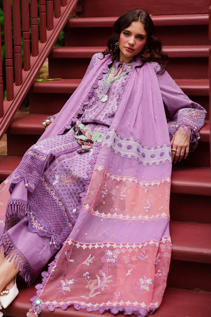 Marjjan | Bella Karandi 25 | MWK-41 A (LIGHT PURPLE) - Aqsa Fabrics