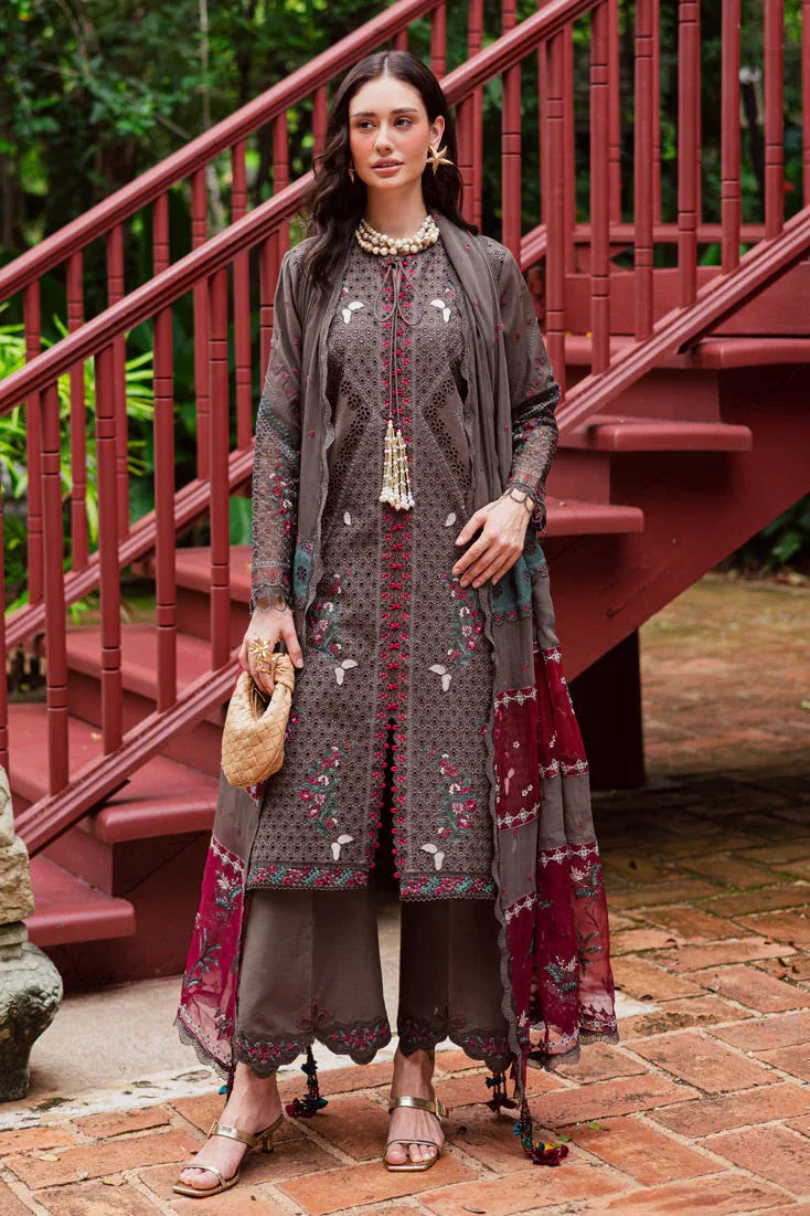 Marjjan | Bella Karandi 25 | MWK-41 B (GREY) - Aqsa Fabrics
