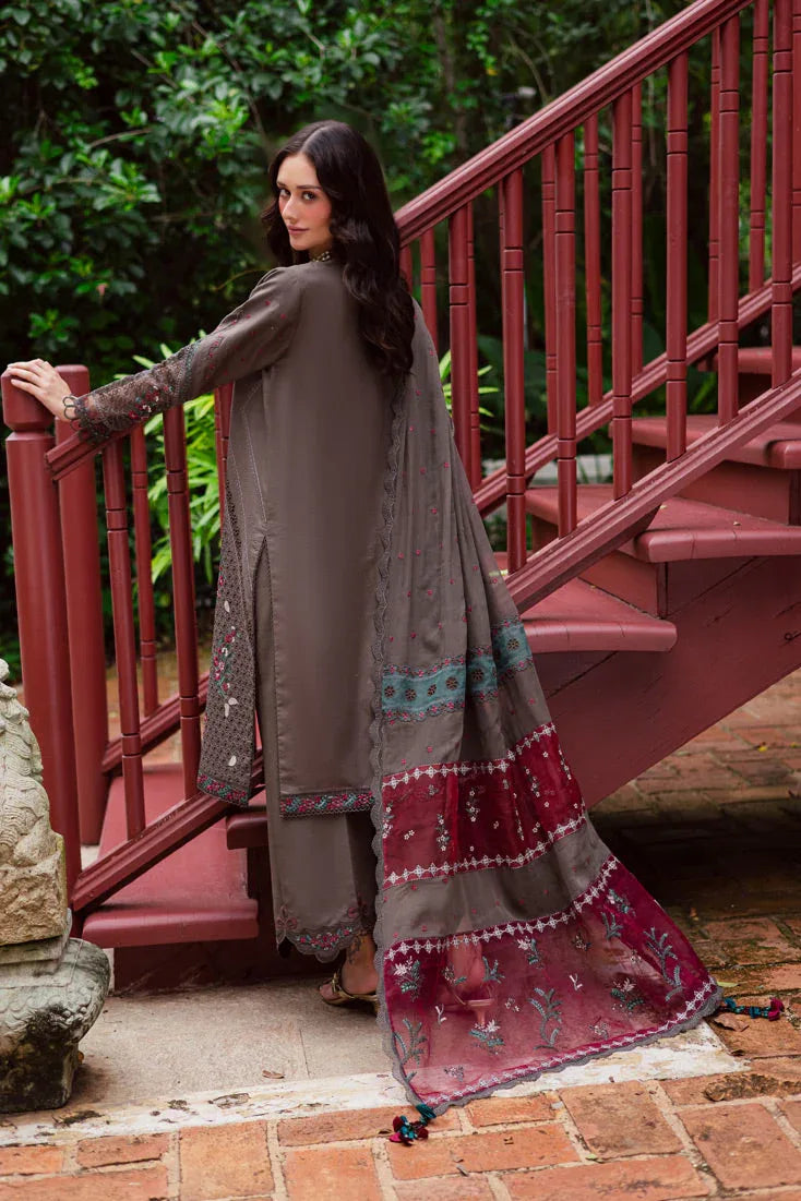 Marjjan | Bella Karandi 25 | MWK-41 B (GREY) - Aqsa Fabrics