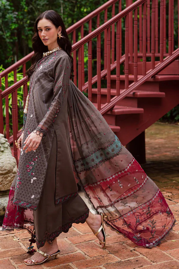 Marjjan | Bella Karandi 25 | MWK-41 B (GREY) - Aqsa Fabrics