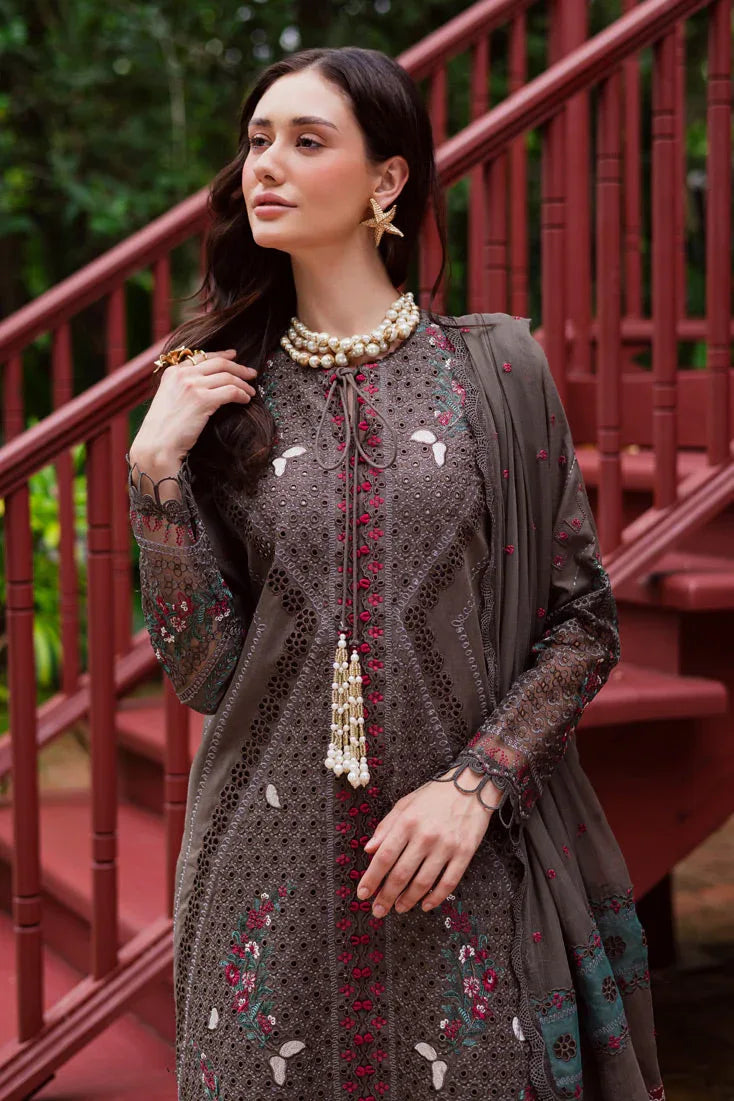 Marjjan | Bella Karandi 25 | MWK-41 B (GREY) - Aqsa Fabrics