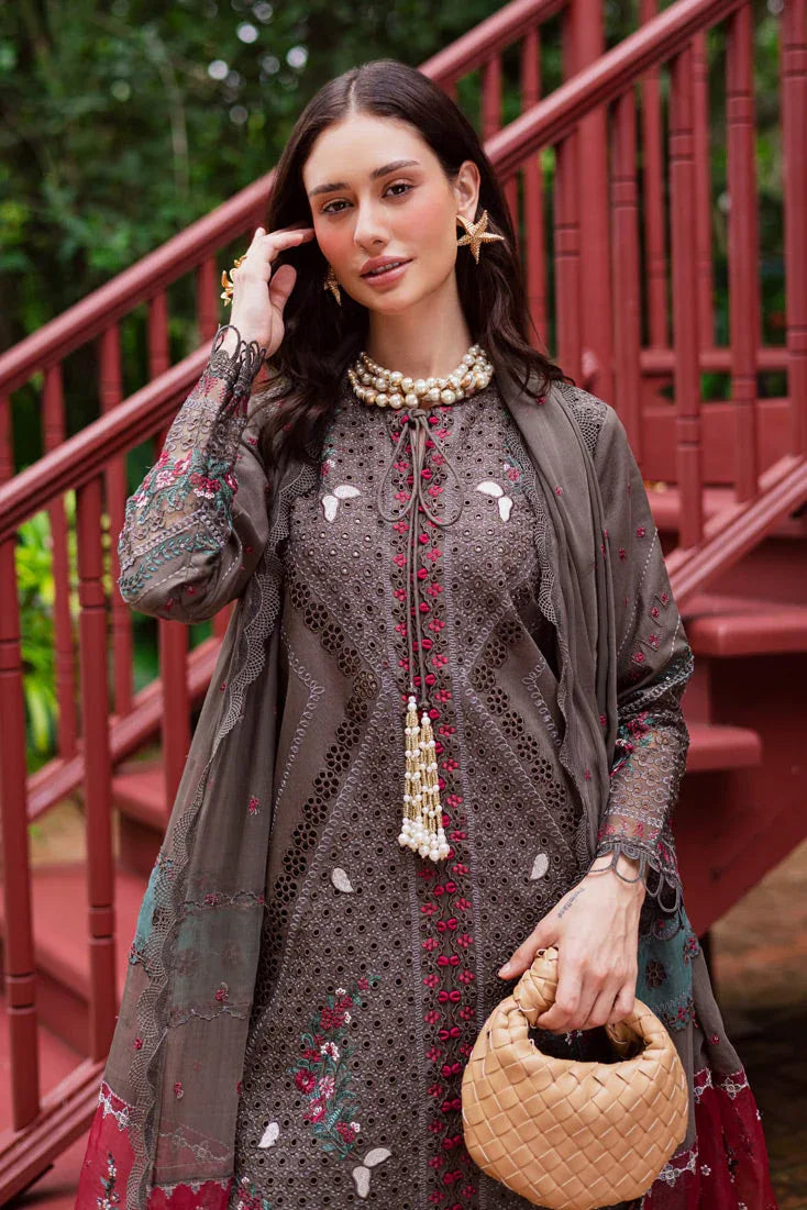 Marjjan | Bella Karandi 25 | MWK-41 B (GREY) - Aqsa Fabrics