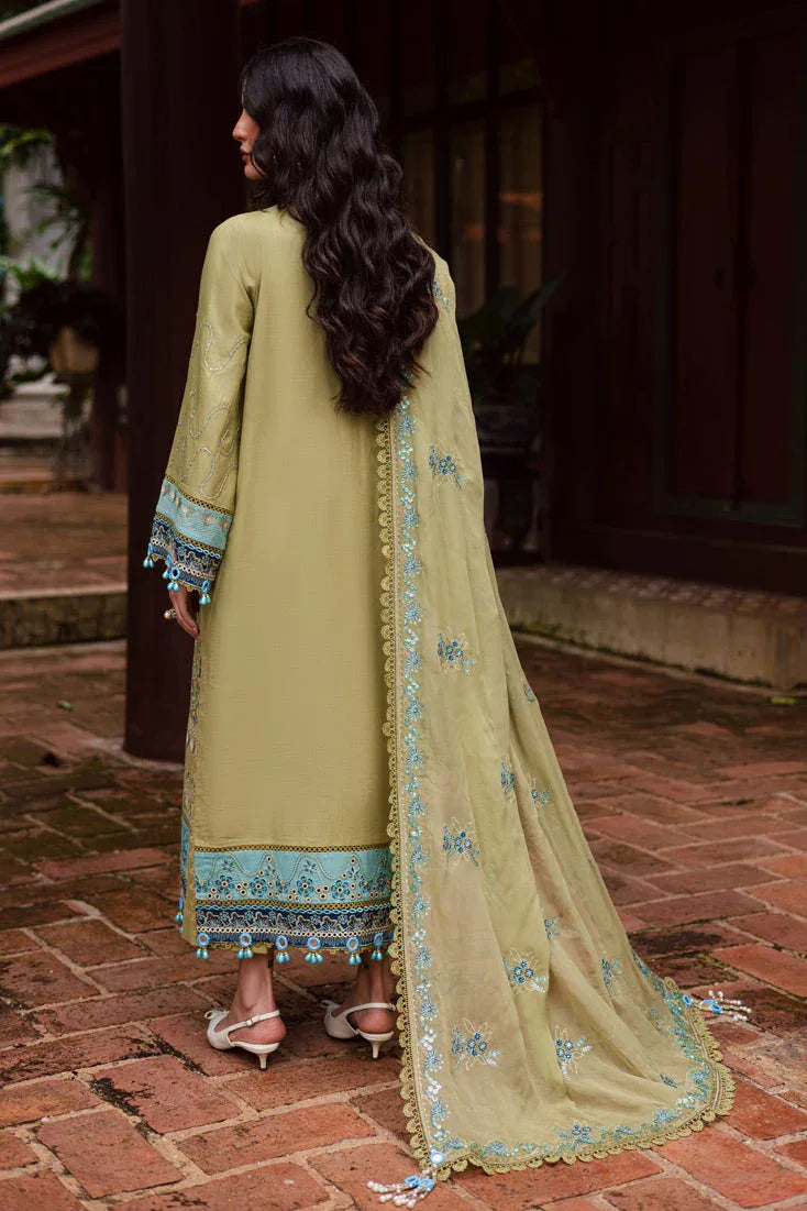 Marjjan | Bella Karandi 25 | MWK-42 A (OLIVE GREEN) - Aqsa Fabrics