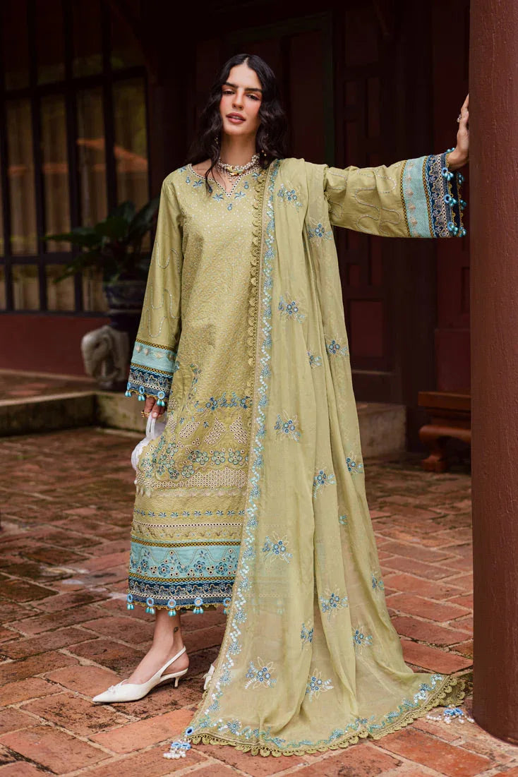 Marjjan | Bella Karandi 25 | MWK-42 A (OLIVE GREEN) - Aqsa Fabrics