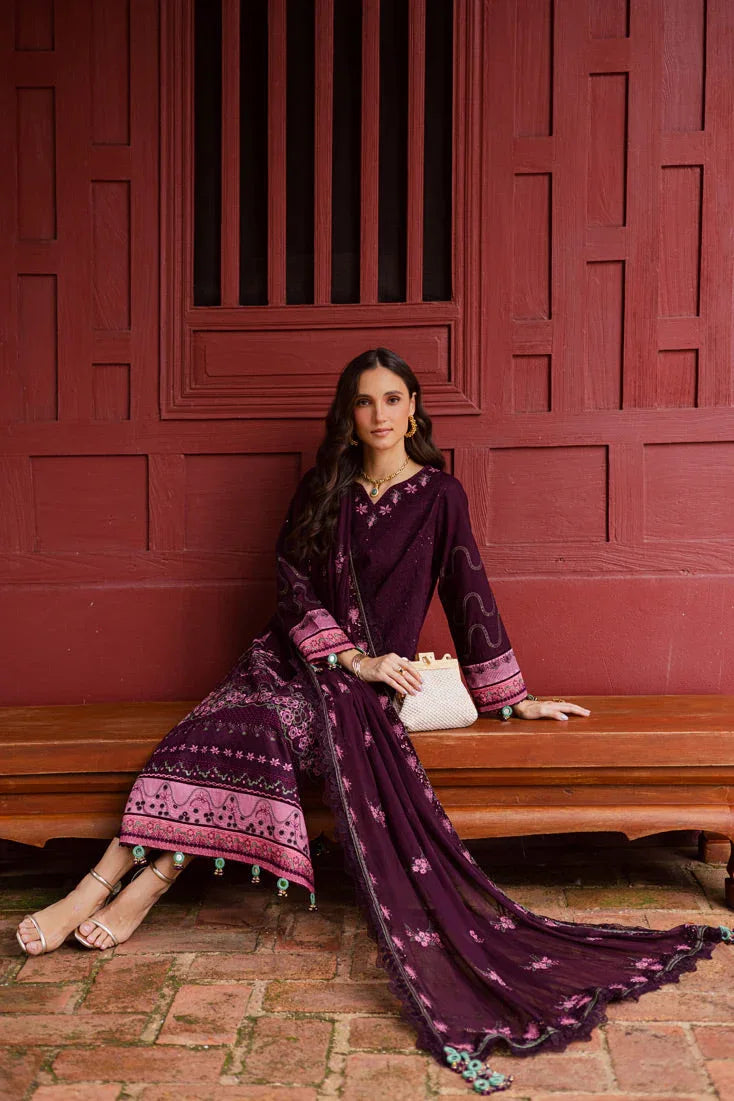 Marjjan | Bella Karandi 25 |MWK-42 B (MAGENTA) - Aqsa Fabrics