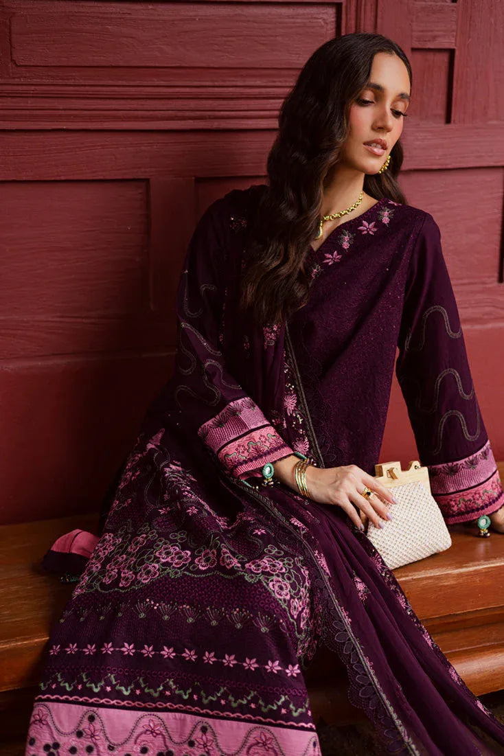 Marjjan | Bella Karandi 25 |MWK-42 B (MAGENTA) - Aqsa Fabrics