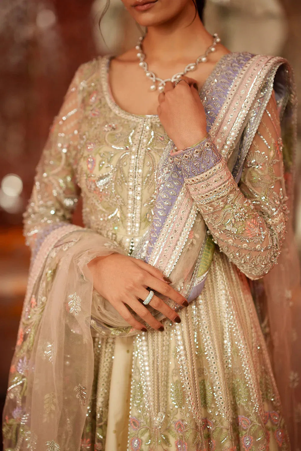 Maryum N Maria | Husn Wedding Formals | SHISHA BAHAR - MWS5636 - Aqsa Fabrics