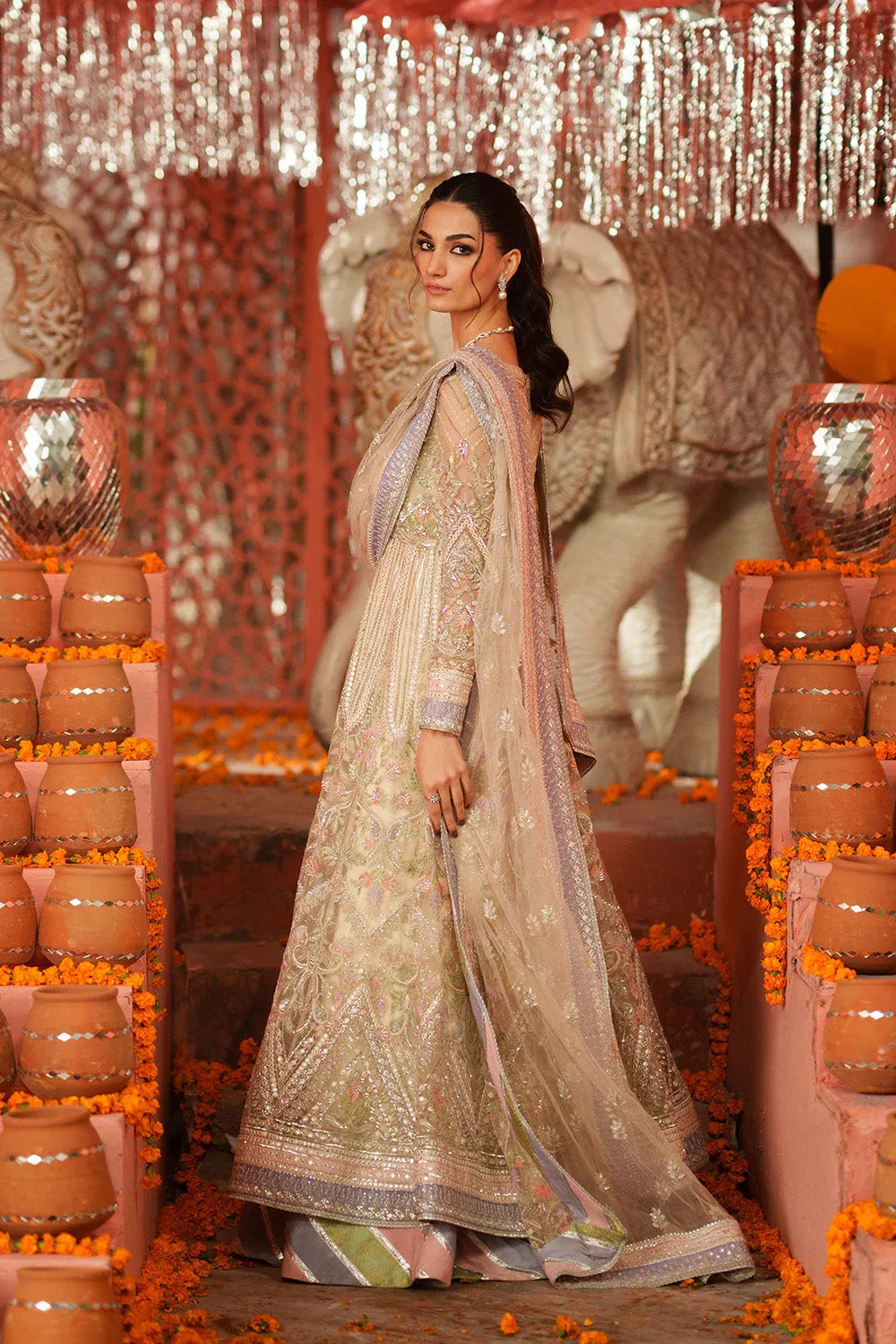 Maryum N Maria | Husn Wedding Formals | SHISHA BAHAR - MWS5636 - Aqsa Fabrics
