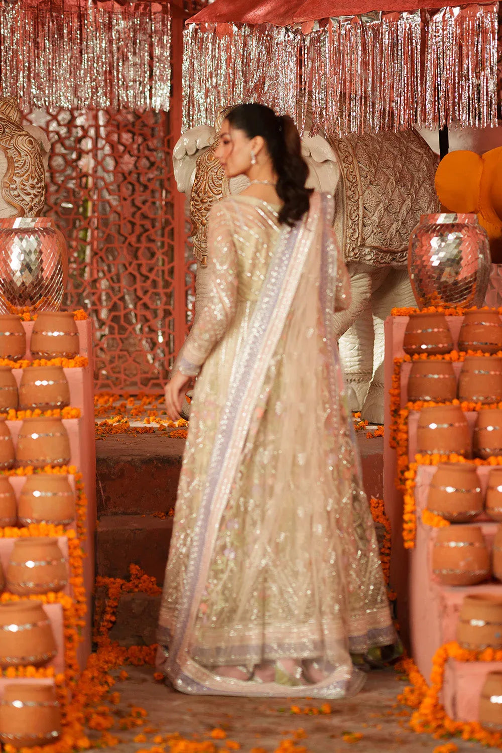 Maryum N Maria | Husn Wedding Formals | SHISHA BAHAR - MWS5636 - Aqsa Fabrics