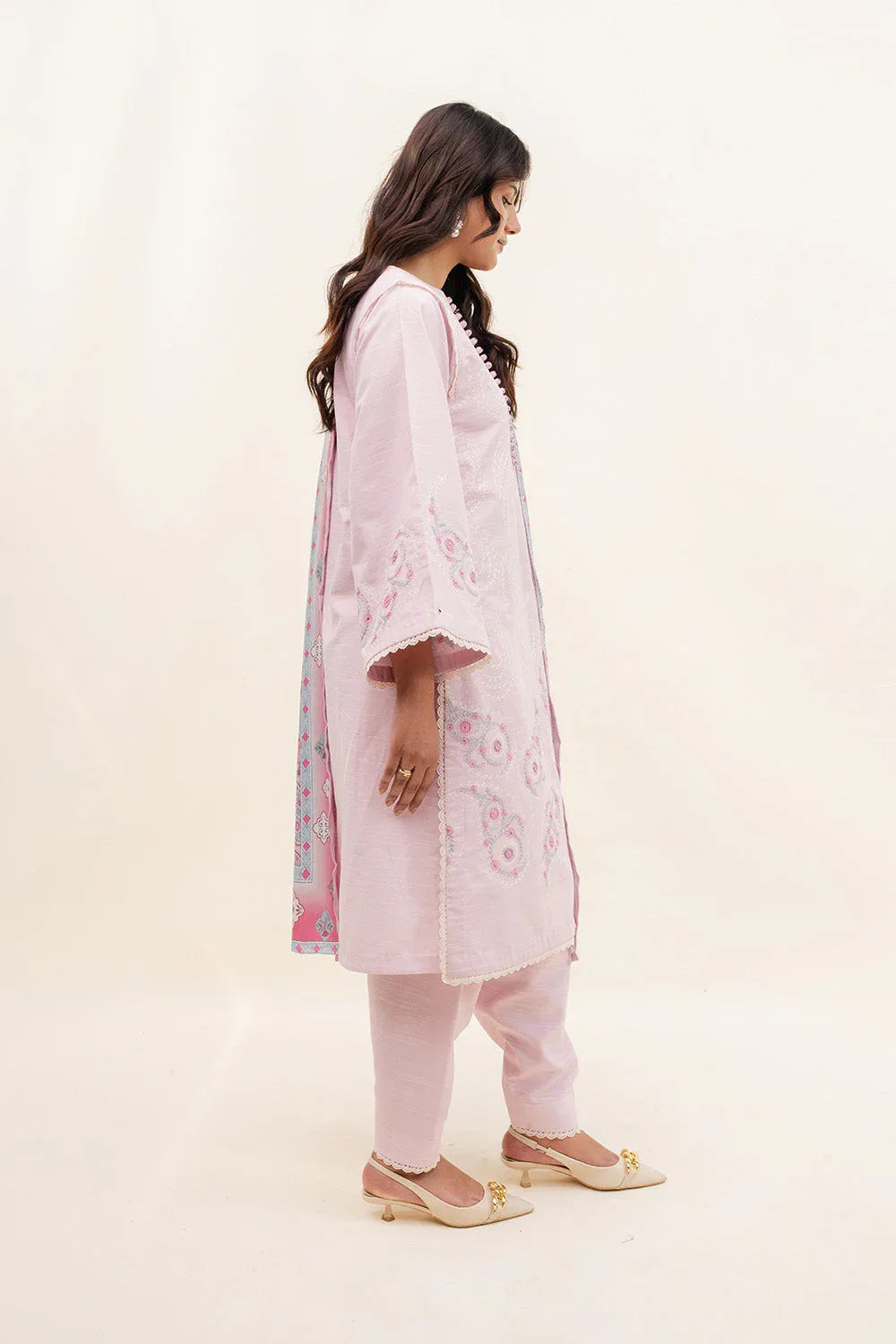 Maryum N Maria | Latte Layers Pret | CAFÉ CRÈME - MWS5816 - Aqsa Fabrics