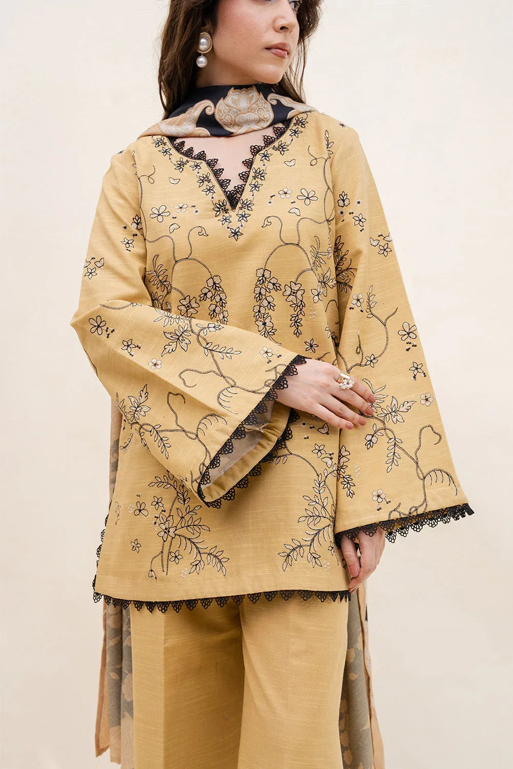 Maryum N Maria | Latte Layers Pret | WARM WHIP - MWS5818 - Aqsa Fabrics